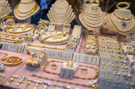 jewelry in florence stock photo