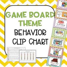 Behavioral Clip Chart Board Game Theme