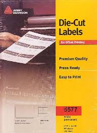 Avery Dennison Die Cut White Permanent Labels For Small