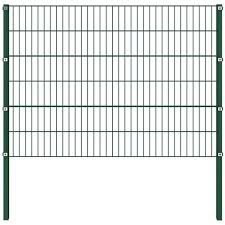 Hommoo Fence Panel With Posts Iron 1