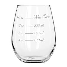 Stemless Wine Glass Calorie Counting