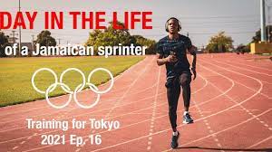 an olympic track and field sprinter