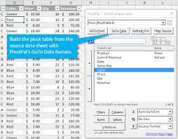 pivot table field list missing how to