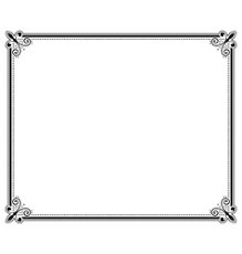 Formal Page Borders Frame Vector Images Over 710