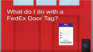 what do i do with a fedex door