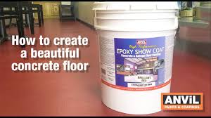 apply epoxy coating to concrete floors