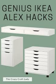 ikea alex drawer hacks to help organize