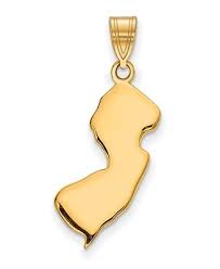 state charm in 14k yellow gold new
