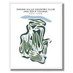 Indian Hills Country Club NY Golf Course Map Golf Theme - Etsy
