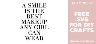 a smile is the best makeup a can