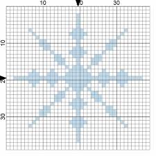 Easy Snowflake Needlepoint Chart