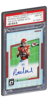 Maybe you would like to learn more about one of these? 2017 Panini Donruss Optic Patrick Mahomes Rookie Card Elite Series Autograph Psa Gem Mint 10 Baseball Card Shop Patrick Mahomes Cards