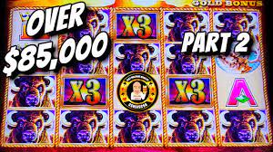 OVER $85,000 in JACKPOTS - Buffalo Gold Slot Machines PART 2 - YouTube