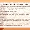 Negative Impact of Advertisement