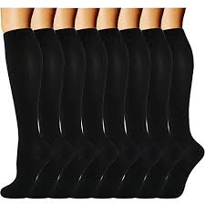 8 Pairs Compression Socks Women Men Best