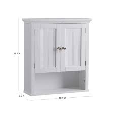 Os Home And Office Furniture Two Door Wall Cabinet With Shelves White