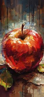 red apple painting wallpapers apple