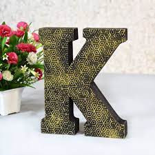 K Alphabet Letter Block