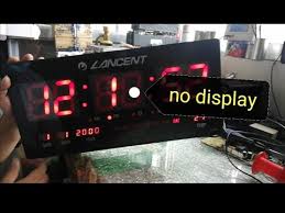 Digital Clock Repair No Display 7