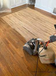 the floor sanding process refinishing