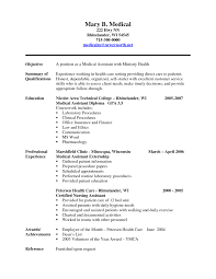    Free Medical Assistant Resume Templates Generic Medical Assistant Resume Sample