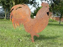 Rusty Rooster Decor Rusty Metal