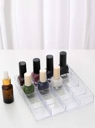 nail polish storage box 1pc clear 16
