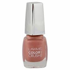 peach lakme true wear color crush nail