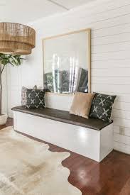 Adding a bench to a dining room table gives you more sitting space without making the room seem cluttered with more large, clumsy chairs. Diy Built In Dining Bench With Storage Breakfast Nook Banquette Tutorial