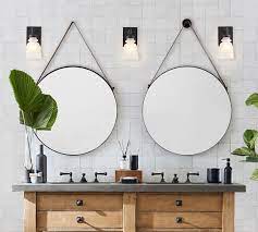 Bathroom mirrors, bathroom vanity mirrors & wall mirrors. Sayer Round Hanging Mirror Pottery Barn