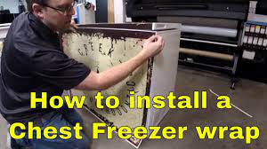 how to install a chest freezer wrap