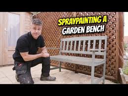 How To Spray Paint A Garden Bench