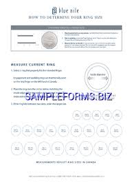 Ring Size Chart 1 Pdf Free 3 Pages
