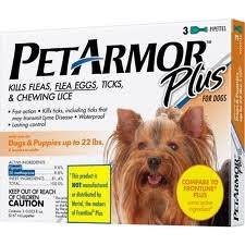 Petarmor Plus For Dogs Up To 22 Lbs 3 Dose Box