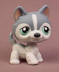 Authentic littlest pet shop lps # 1013 tan & cream baby. Littlest Pet Shop Bluish Gray White Husky Puppy Dog With Aqua Green Eyes No Number Rons Rescued Treasures