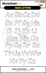 Show your kids a fun way to learn the abcs with alphabet printables they can color. Printable Alphabet Coloring Pages For Kids Worksheet Bee