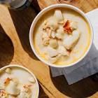 anything goes seafood chowder