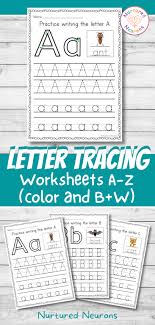 letter tracing worksheets a z