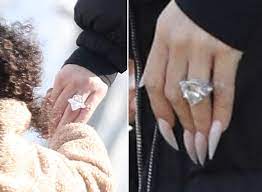 Khloé kardashian and tristan thompson's relationship has had more ups and downs than your favorite roller coaster. Khloe Kardashian Wearing Massive Engagement Like Ring With Tristan Thompson