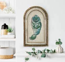 Manatee Wall Art Coastal Wall Decor