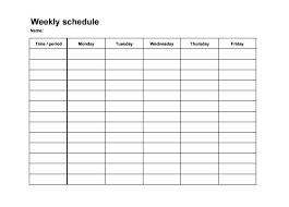 Download Blank Weekly Shift Schedule To Weekly Work Planner