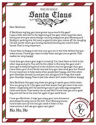 Letter From Santa Printable