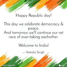Let us not seek to satisfy our thirst for freedom by drinking. This Day We Celebrate Democracy And Peace And Tomorrow We Ll Continue Our Rat Race Of