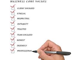 business values pointers for planners