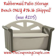 Rubbermaid Patio Storage Bench 76 16