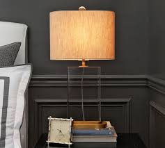 What you'll need to make pottery barn's rope lamp is a lamp repair kit, a hard foam ball, rope, plumbing pipe and glue. Montclair Crystal Brass Lamp Pottery Barn