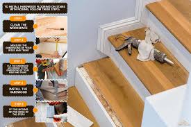install hardwood flooring on stairs