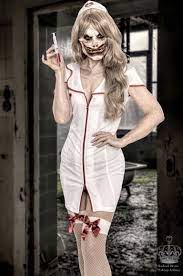 creepy clown nurse halloween makeup