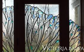 contemporary stained glass doors for