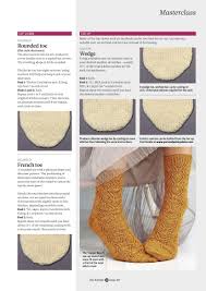 Masterclass Toe Styles For Socks Part 4 Knit Charts